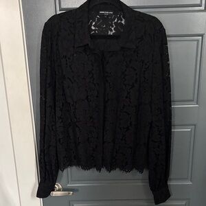Generation Love Black Lace Blouse